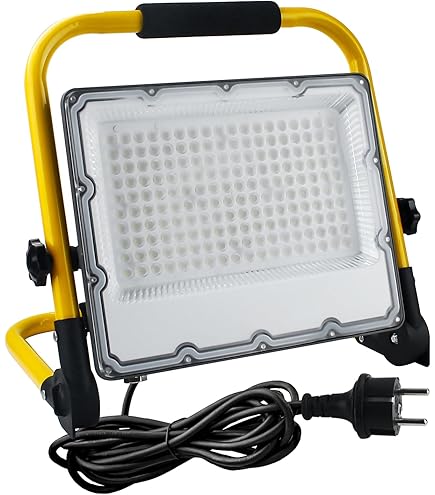 tibelec 347960 Projecteur LED de Chantier Rechargeable, étal, 10 W