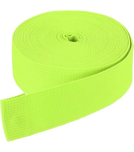 Correa De Nylon Tejida Plana 9m X 20mm - Color Verde Militar, Para Manualidades, Mochilas Y Reparaciones