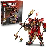 LEGO NINJAGO Ateş Ş&ouml;valyesi Robotu 71846 &ndash; 14 Yaş ve &Uuml;zeri &Ccedil;ocuklar i&ccedil;in Kai ve Balık&ccedil;ı Minifig&uuml;rlerini İ&ccedil;eren Yaratıcı ve Ko
