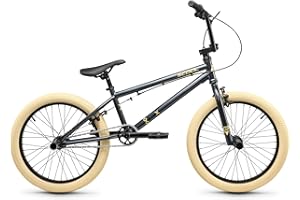 ‎S’COOL S'COOL XtriX 20 Zoll 1-Gang Dark Grey/Beige | Kinderfahrrad | BMX | 20 Zoll | Freilauf