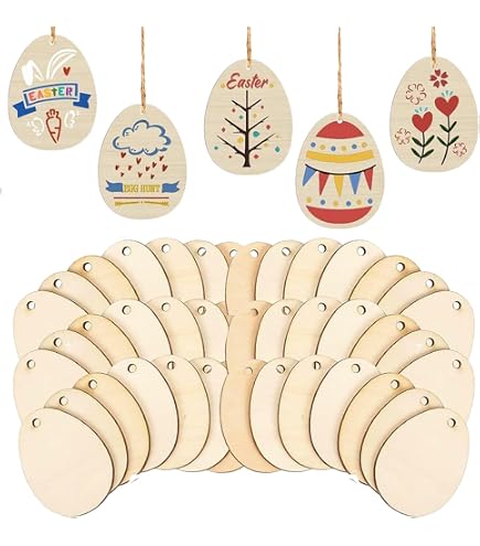 Set Fai Da Te Pasquale Per Bambini - 264 Pezzi Tra Ciondoli In Legno, Colori E Accessori - Crea Decorazioni Di Pasqua