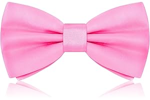 PROUSKY Pre-Tied Bow Tie for Men, Tux Bowtie Adjustable Formal Neck Bowtie Satin Bow Tie for Party Wedding