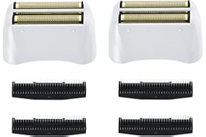 AUDOC Zestaw 2 wymiennych folii Pro Shaver i nożyków do cięcia, kompatybilne z modelami andis 17150 (TS-1) ProFoil zamiennik litowy