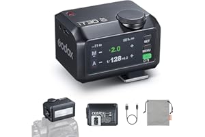 GODOX iT30 Pro O iT30Pro O Mini Flash Compatible with Olympus Panasonic, 2.4G Wireless HSS 1/8000s, Touchscreen Control, TTL Camera Flash Light Speedlight with Battery & Diffuser