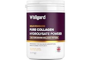 Collagen Powder, Gold Standard Bovine Collagen Peptides Powder by Wellgard - High Levels of The 8 Essential Amino Acids, Collagen Supplements, Halal & Kosher, Made in UK
