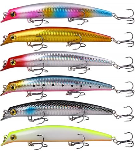Leurres De Pêche 10 Pièces - Minnow 18.5cm 23g - Leurres Dur Topwater Pour Brochet, Perche, Bar