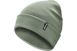 Ocatoma Beanie for Men Women Acrylic Knit Cuffed Slouchy Men's Daily Warm Hat Unisex Gifts for Men Women Boyfriend Him Her