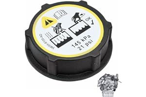 GENERIC Radiator Cap Compatibe with MNFPSJB Fiesta Black Coolant Cap Replacement, Tank Cap Coolant Tank Lid with B-Max, C-Max, Ecosport, Fiesta MK6, Fiesta MK7, Focus C-Max, Focus MK2