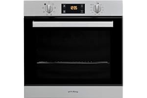 Privileg PBWR6 OH5F IN Einbau-Backofen/ Energieffizienzklasse A/ 71 L/ Hydrolyse-Reinigungsfunktion/ Multifunktions-Umluftbackofen Mit 7 Funktionen/ Edelstahl/ Turn&Go/ Click&Clean