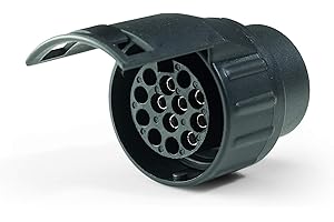 WESTFALIA AUTOMOTIVE Westfalia Adaptador de 7 Pines a 13 Pines para conectar el Enchufe de 7 Pines en el vehículo a un Enchufe de 13 Pines en el Remolque o portabicicletas