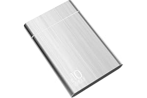 HAHHY Disque Dur Externe, Disque Dur Externe pour PC, Windows, Chromebook, Ordinateur de Bureaup- Argent