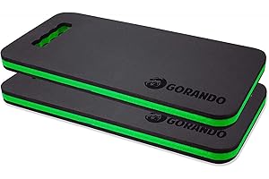 GORANDO® Premium Kniekissen 2er Set |grün| Kniebrett | Knieunterlage - Ideal für die Arbeit in Werkstatt, Haus, Garten | Knieschoner, Knie-Matte, Sitz-Unterlage…