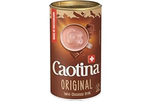 Caotina original Cacao en Polvo de Chocolate Suizo, Bebida de Chocolate Caliente, Bote, 500 g