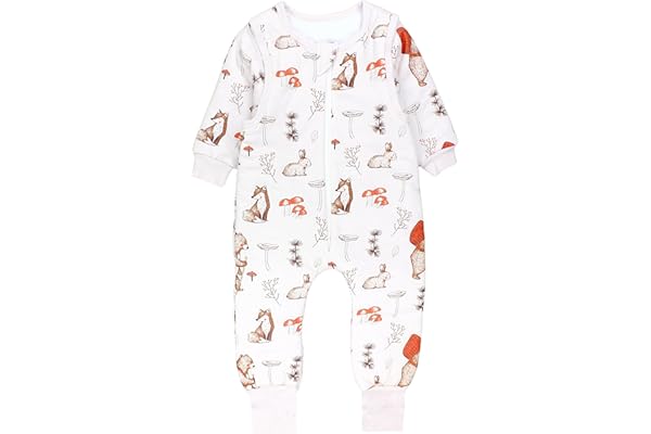TupTam Saco de Dormir Bebé – Saco Dormir Bebé con Piernas, 2.5 TOG, Algodón OEKO-TEX