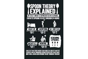 Spoon Theory Explained Spoonie: Notebook Planner - 6x9 inch Daily Planner Journal, To Do List Notebook, Daily Organizer, 114 Pages