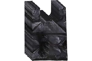Runaup Black Garbage Bags, Small Disposal Bags for Sanitary Products, Condom and Tampon in Lady’s Room/Office/Bathroom (100 pcs)