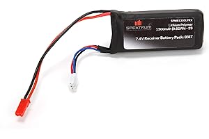 SPEKTRUM Batterie du récepteur LiPo 2S 5C 7,4 V 1300 mAh : JST