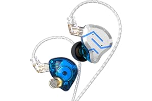 Yinyoo KZ ZS10 Pro IEM HiFi Ecouteurs Filaires 4BA+1DD Ecouteurs Gaming Intra-Auriculaires pour Jeux en Alliage d'Aluminium avec Câble Prise 3.5mm et 4 Paires d'embouts
