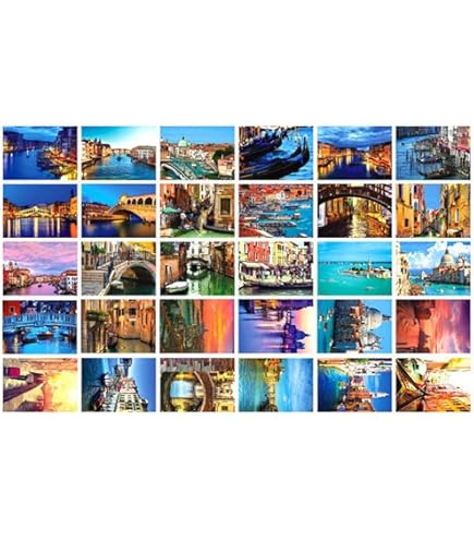 30 Cartoline Artistiche Retrò Con Paesaggi Di Viaggio - America, 14x10cm, Per Collezione O Invio - Foto 9