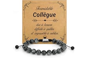 SERENEGLOW Cadeau Fete Des Grands Peres Grand Mère Maman Mamie Papa Parents Bracelet Pierre Naturelle Cadeau Fete Des Peres Fete Des Meres Marraine Sœur Tata Fille Collègues Couple Parrain Frère Tonton Fils