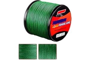 GIERZIJIA Ligne de pêche tressée de 300 m, 4 brins colorés, de 2,7 à 45,4 kg, en polyéthylène ultra résistant, zéro mémoire et zéro extension, résistant à l'abrasion et à la décoloration