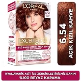 L'Oreal Paris Excellence Creme Sa&ccedil; Boyası 6.54 A&ccedil;ık Kızıl Kahve