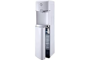 GOVITA Dispenser per Acqua con Boccioni, Erogatore Acqua Fredda (Grigio, Caricamento dal Basso)