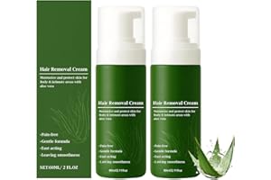 MEUNHY 2PCS Botane Man Hair Removal Cream, Painless Men Hair Removal Cream, Soothing and Gentle, Refreshing and Cleansing, Fast-Acting Hairs Remover Mousse for Face and Body