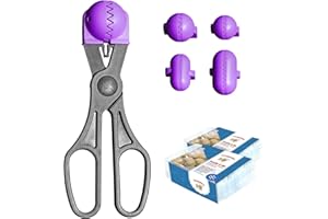 La Croquetera Pack- Utensilio Multiusos Color Morado - 4 moldes Intercambiables para masas + Pack 40 Bandejas conservación - 100% español : Patentado y Fabricado en España