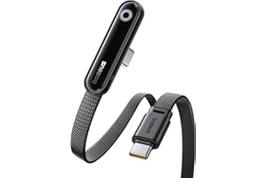 Baseus Kabel USB C z Kolankiem 90°, Kabel do Szybkiego Ładowania Typu C do C E-Sport o Mocy 100 W z Nastrojową Lampką Pierścieniową, 480 Mb/s, Kabel w Oplocie do iPhone'a 16/15, Samsung S24U, 1m