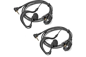 HYSHIKRA Écouteur en Forme de G de 2,5 mm avec Micro 1 Broches, Casque Talkie-walkie Compatible pour Motorola TLKR T60 T61 T62 T81 T80 T82 Extreme Hunter HYT TC-320 Radio Oreillette (2 pièces)