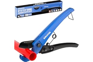EZUVITA PEX Pipe Cutter with Stainless Steel Blade, 35mm Cutting Capacity, Aluminum Alloy Tubing Cutter for PEX, PVC, CPVC, PE, PP, Rubber Hose, Suitable for Home and Plumbing Repairs
