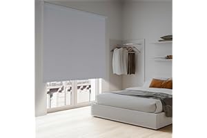 Estores enrollables Opacos con Tejido de Calidad. Estor Opaco Blackout Persiana Opaca Que aporta Oscuridad. Cortinas Dormitorio Opacas Novedad STORESDECO | Blanco 200 x 250 cm
