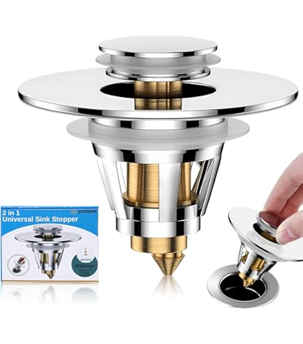 Afvoer Click Clack Plug Pop-Up Bolt Messing (28mm Gesloten/38mm Open) voor Spoelbak, Wastafel, Badkamer Afvoerplug Vervangende Onderdelen