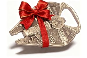 WOO LANDO Sokół Millennium Hana Solo - otwieracz do butelek jako statek kosmiczny, stal nierdzewna 60x48mm, zabawny prezent dla fanów Gwiezdnych Wojen