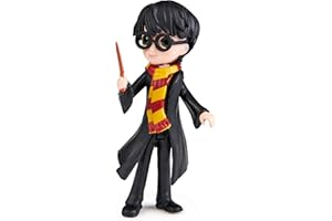 HARRY POTTER WIZARDING WORLD - Figurine Harry Potter Articulée 8 cm - Avec Baguette Magique et Tenue Sorcier à Collectionner - Idée Cadeau - Jeu Harry Potter - Jouet Enfant 5 ans et +