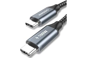 NIMASO Kabel USB C do USB C 3M,100W 20V/5A PD do Szybkiego ładowania Typu C do Typu C Szybka ładowarka do MacBooka,MacBooka Pro,iPada Pro 2020,2018,MacBooka Air,Samsunga Galaxy S21 S20/S21 Ultra