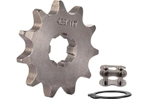 WOOSTAR Motorcycle 428-11T Front Sprocket 17mm Replacement for 50cc 70cc 90cc 110cc 125cc Dirt Pit Bike Mini Bike ATV 4 Wheeler Moped