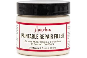 Angelus Leather Filler for Filling or Repairing Holes, Tears, Cracks, Scratches, for Leather Car Seats, Furniture, Shoes- Flexible - 2oz