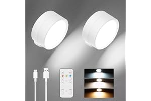 EIMOPE LED Wall Light with Rechargeable Battery Operated, Wall lamp with Touch Control 3 Brightness Levels 3 Color Modes, 2000 mAh, Wall Sconces 360° Free Rotation for Living Room Bedrooms Wireless