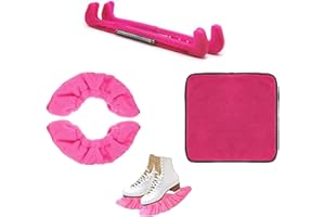 Wmzjnljy 3pcs Ice Skate Guards Kit Set Ice Skate Covers, Ice Skating Guards, Ice Skate Blade Covers for Hockey Figure Ice Skates(U82-1)