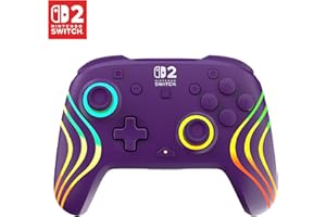 Turtle Beach Afterglow Wave Lila Kabelloser RGB-Gaming-Controller offiziell lizenziert für Nintendo Switch 2