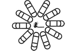 ZARADU Vélo Silicone Bande - Bande en Silicone pour Vélo - Bande Silicone Elastique Vélos,Torche pour VTT, Vélos Électriques, Vélos De Route, Vélos Pliants, Support De Haut-Parleur (10pcs, Noir)