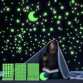 Estrellas Fluorescentes Pegatinas de Pared Decorativas, Cielo Estrellado Brillante Decoraci&oacute;n Perfecta para Ni&ntilde;os Adhesivos D