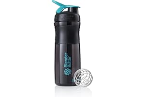 BLENDER BOTTLE BlenderBottle Sportmixer Botella de Agua | Botella mezcladora de Batidos de proteínas | con batidor Blenderball | Libre de BPA | Tritan