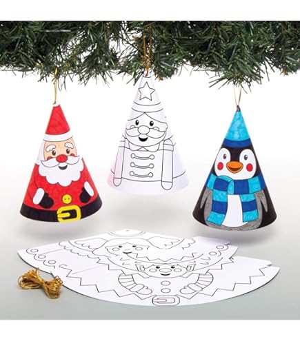 Baker Ross Cartes De Vœux Enfants Lutin - Lot De 6, Décorations Mousse