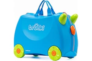 Trunki Children’s Ride-On Suitcase and Kid's Hand Luggage | Ideal Toy Gift for 3 Year Old Boys : Terrance (Blue)