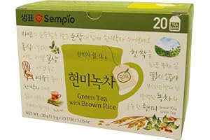 ‎SEMPIO Sempio Grüner Tee, mit ungeschälten geröstetem Reis - Genmai, 20 Btl á 1,5 g, 30 g