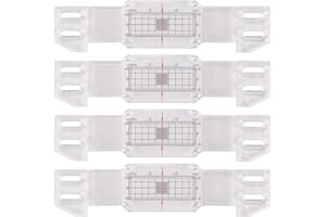 ANLOXIMT 4 Piezas Medidor Grietas - Fisurometro Grietas - - Registro De Monitoreo De Grietas - Registro De Monitoreo De Grietas - Monitor De Grietas Estándar Para El Estándar Y La Esquina