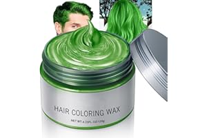 Baorder Cire colorante temporaire pour cheveux verts 120 g, crème colorante DIY pour cheveux verts, boue colorante lavable, boue colorante jetable pour hommes et femmes, fête, cosplay, Halloween